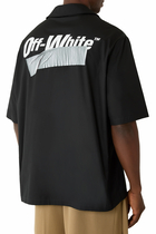 Tape Logo Poplin Bowling Shirt