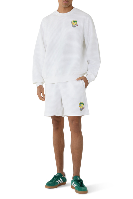 Tennis Mascot Quilted Sweatshirt