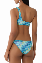 Zigzag One-Shoulder Bikini Set