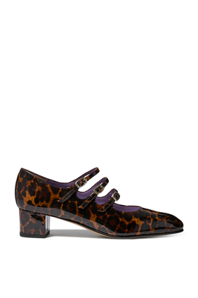 Kina 40 Leopard Patent Leather Mary Janes 