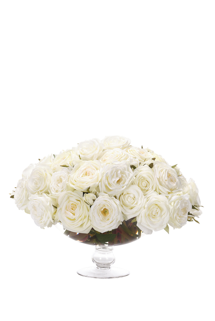 Rose in a Footed Clear Vase Rose in a Footed Clear Vase