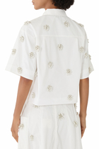 Cosmo Embellished Camp Shirt