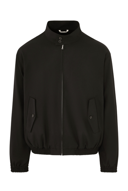 Super Fine Tropical Wool Zip Blouson