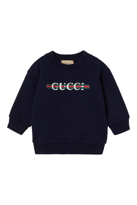 Kids Printed Cotton Sweatshirt