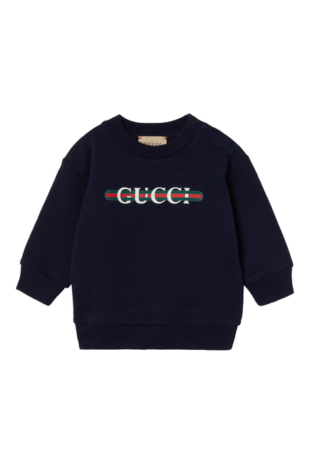 Kids Printed Cotton Sweatshirt