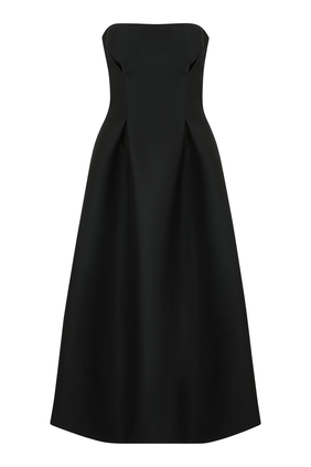 Silk Wool Noir Dress