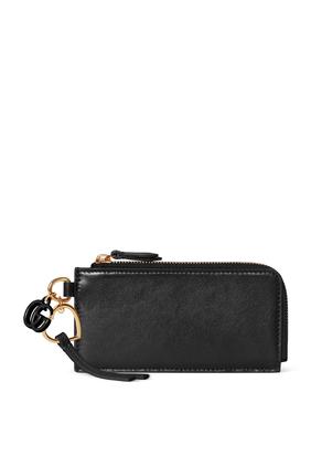 Card Case with Double G Charm
