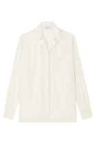 Lead-Free Crystal Oversized Shirt