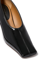 Square-Toe 60 Patent Kitten Heels