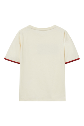 Kids Logo Patch Cotton T-Shirt