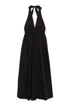 Plunge Halter Dress
