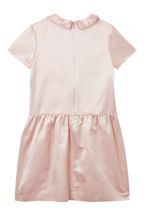 Kids Silk Cotton Duchesse Dress