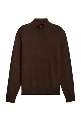  Hilles Quarter-Zip Sweater in Cashmere