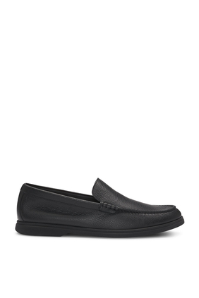 Tumbled-Leather Moccasins