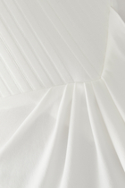 Strapless Corset Asymmetrical Longline Drape Gown in Crepe