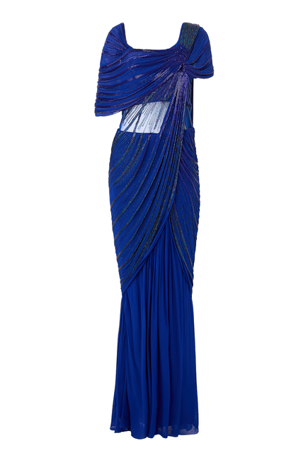 Sculpted Saree Gown