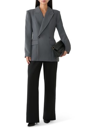Luxe Suiting Cinched Blazer