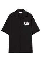 Tape Logo Poplin Bowling Shirt