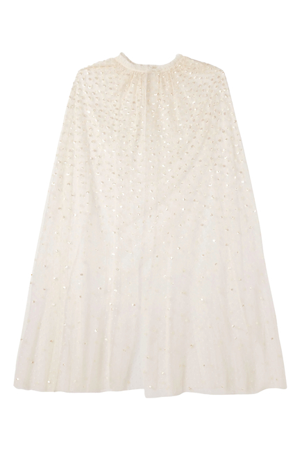 Sequin Cascade Midaxi Open Cape