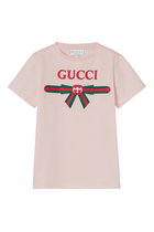 Kids Logo Cotton T-Shirt
