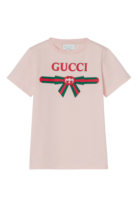Kids Logo Cotton T-Shirt