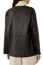 Mandarin Leather Jacket 