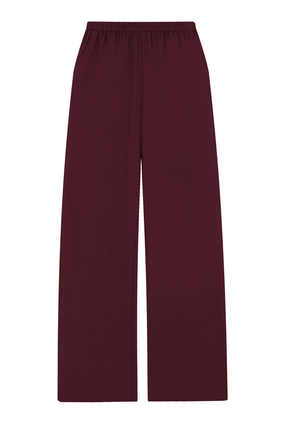 ALERA Wide-Leg Silk Trousers
