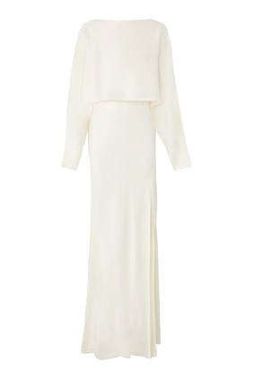 Satin Layered Gown