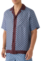 Printed Silk Twill Shirt