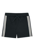 Kids Side Stripe Textured Shorts