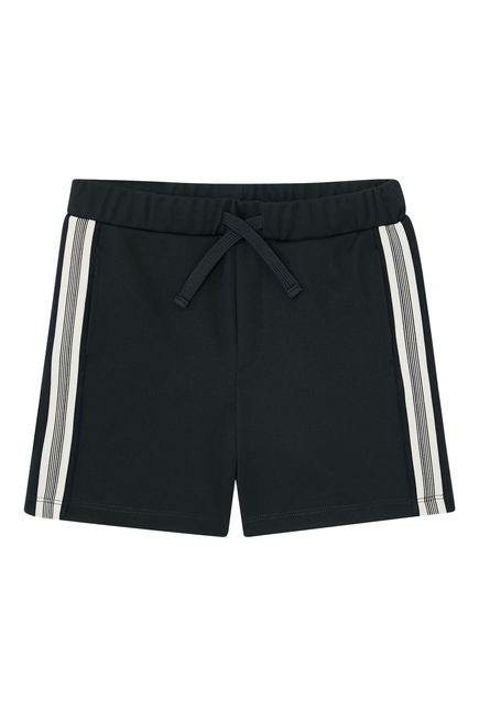 Kids Side Stripe Textured Shorts