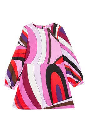 Kids Abstract-Print Woven Dress