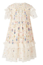 Kids Flowerbed Embroidery Dress