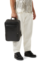 Tumbled-Leather Backpack