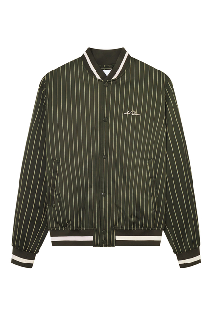  Varsity Tech Pinstripe Jacket 
