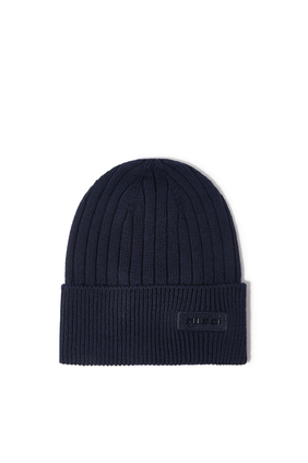 Rib Knit Wool Hat