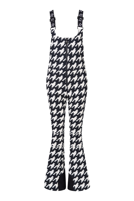 Houndstooth Bib Ski Suit
