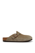 Kids Boston Suede Clogs