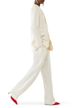 La Lune High Waisted Tailored Pants