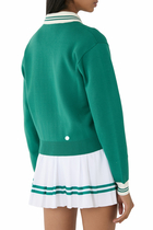 Crown Tennis Zipped Cardigan
