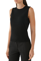 Merino Wool Cropped Cardigan