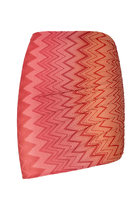Mare Chevron Lycra Lurex Mini Skirt