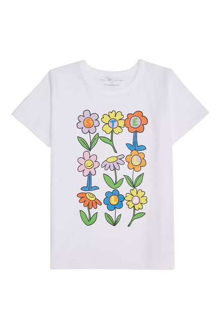 Kids  Flower Graphic T-Shirt