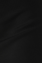 Ribbed-Detail High-Waisted Skirt