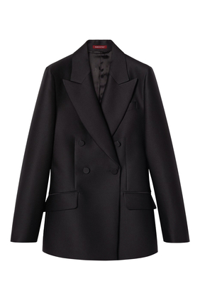 Wool Silk Gabardine Jacket