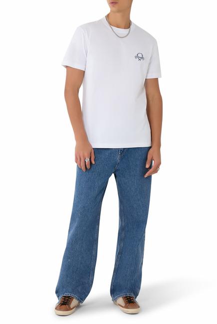Laurel Crown Logo Cotton Jersey T-Shirt