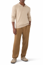 Teo Cotton-Cashmere Polo