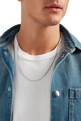 Cuban Chain Necklace, Sterling Silver
