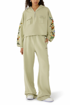 Bookish Flower Cargo Sweatpants