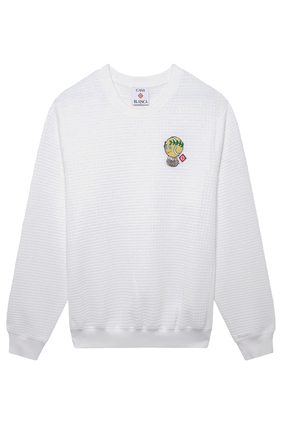Tennis Mascot Quilted Sweatshirt